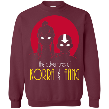 Sweatshirts Maroon / S Adventures of Korra & Aang Crewneck Sweatshirt