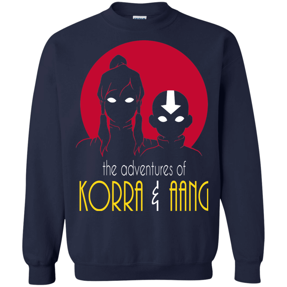 Sweatshirts Navy / S Adventures of Korra & Aang Crewneck Sweatshirt