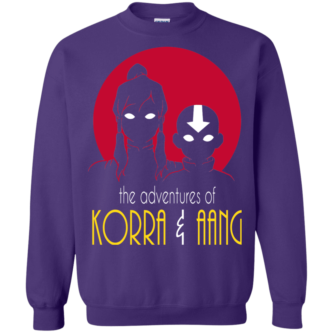 Sweatshirts Purple / S Adventures of Korra & Aang Crewneck Sweatshirt