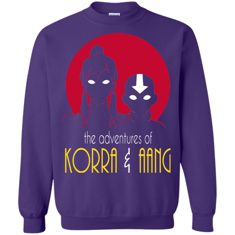 Sweatshirts Purple / S Adventures of Korra & Aang Crewneck Sweatshirt