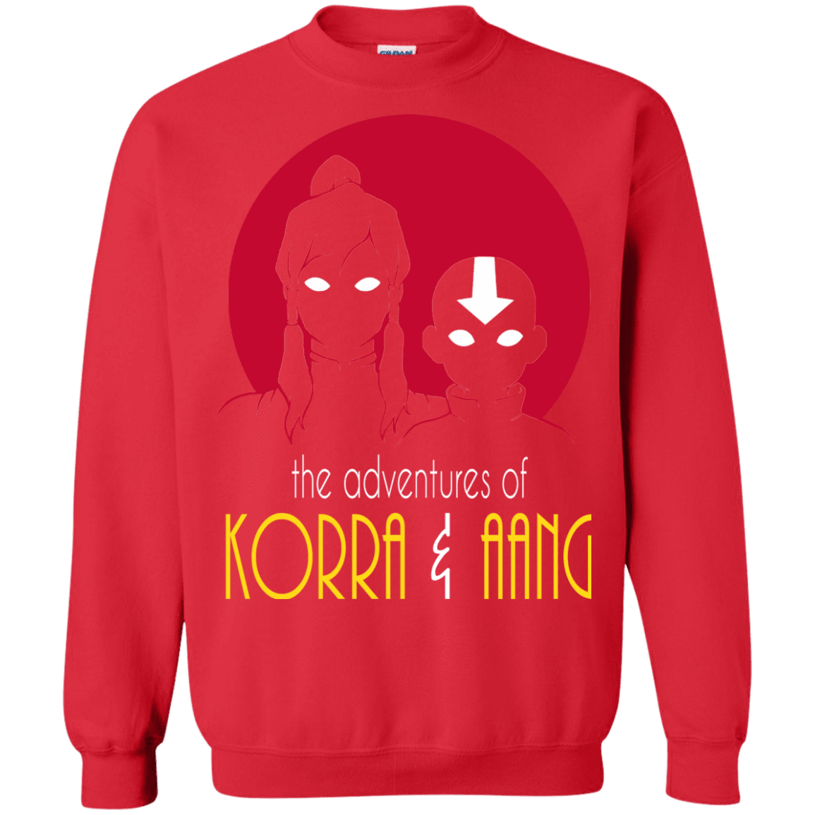 Sweatshirts Red / S Adventures of Korra & Aang Crewneck Sweatshirt