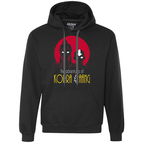 Sweatshirts Black / S Adventures of Korra & Aang Premium Fleece Hoodie