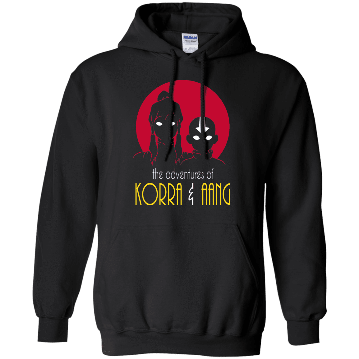 Sweatshirts Black / S Adventures of Korra & Aang Pullover Hoodie