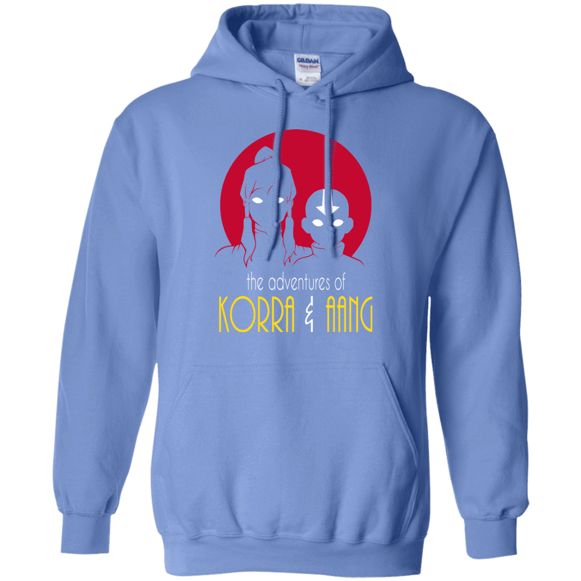 Sweatshirts Carolina Blue / S Adventures of Korra & Aang Pullover Hoodie