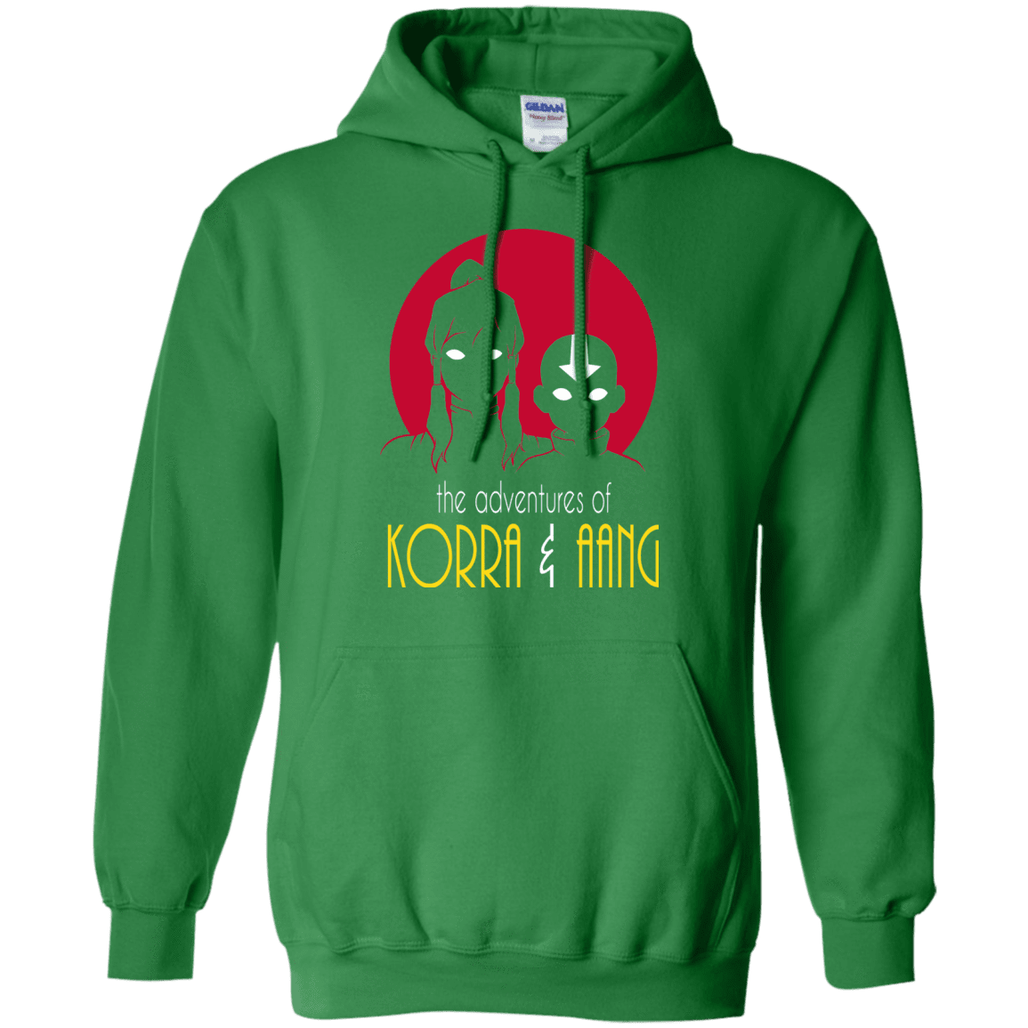Sweatshirts Irish Green / S Adventures of Korra & Aang Pullover Hoodie