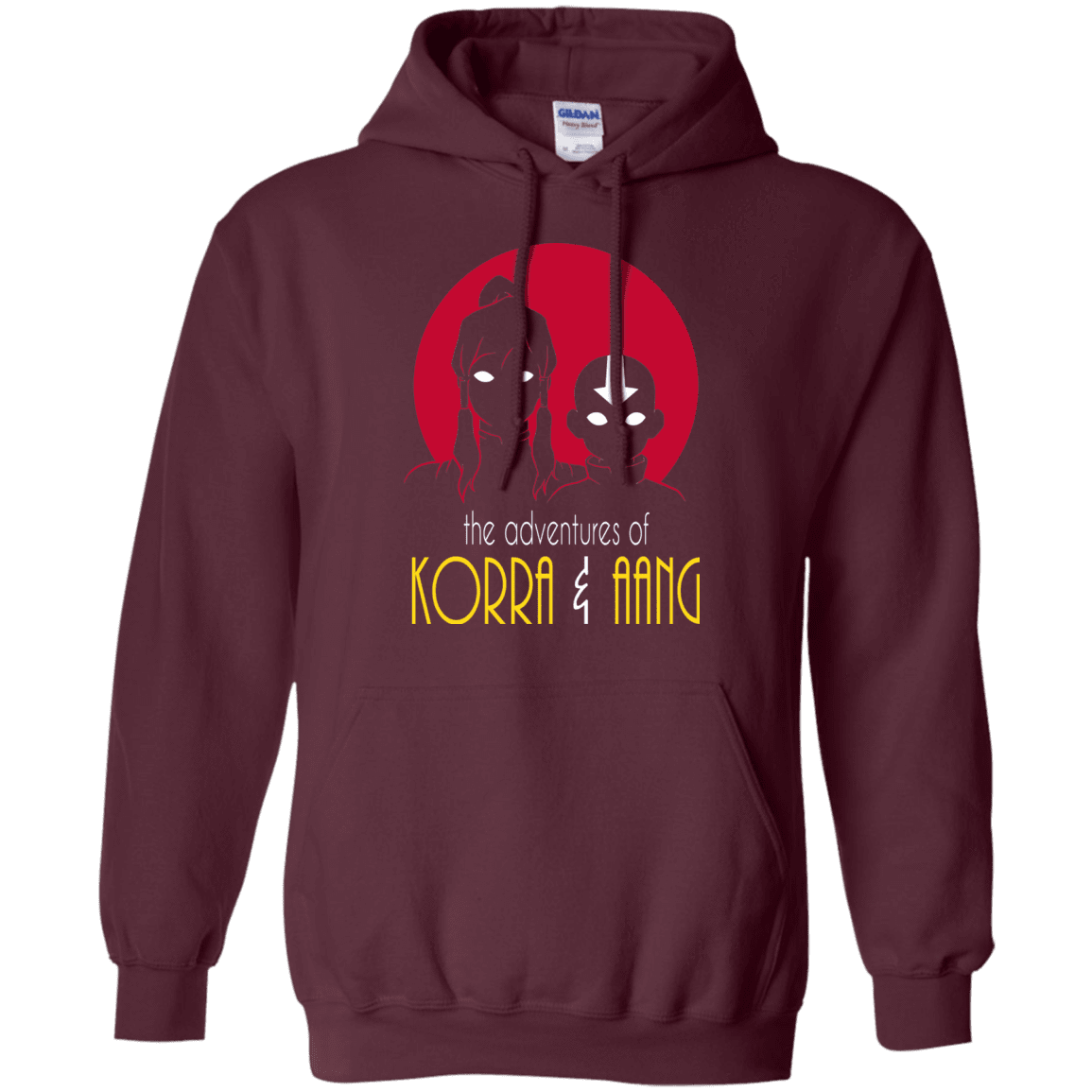 Sweatshirts Maroon / S Adventures of Korra & Aang Pullover Hoodie