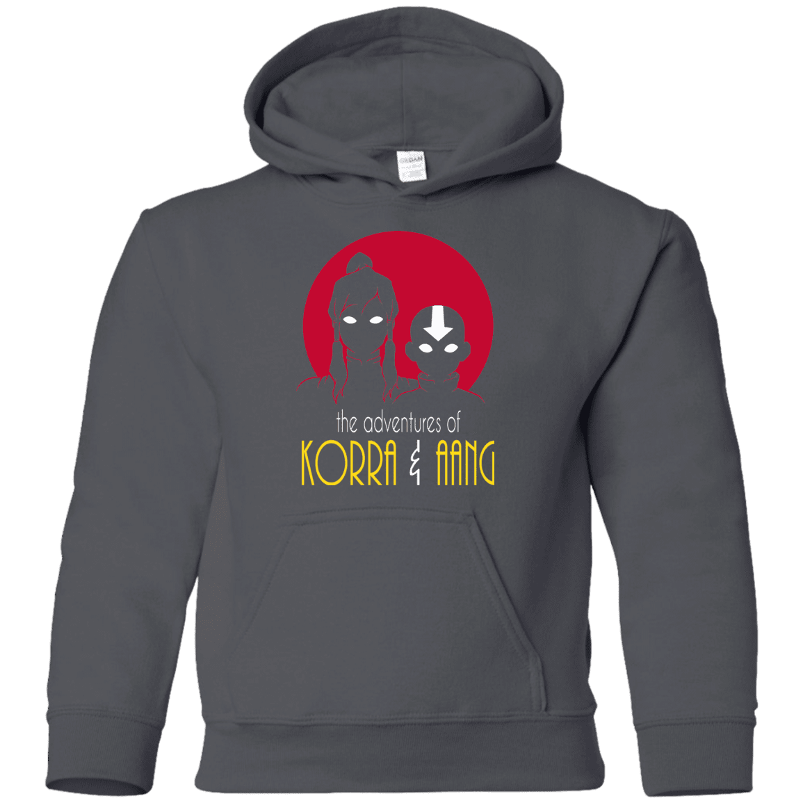 Sweatshirts Charcoal / YS Adventures of Korra & Aang Youth Hoodie