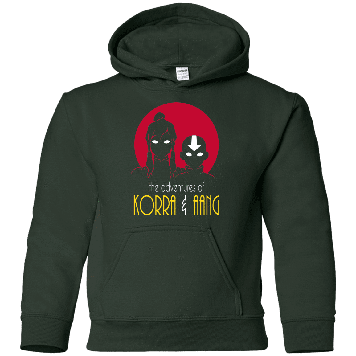 Sweatshirts Forest Green / YS Adventures of Korra & Aang Youth Hoodie