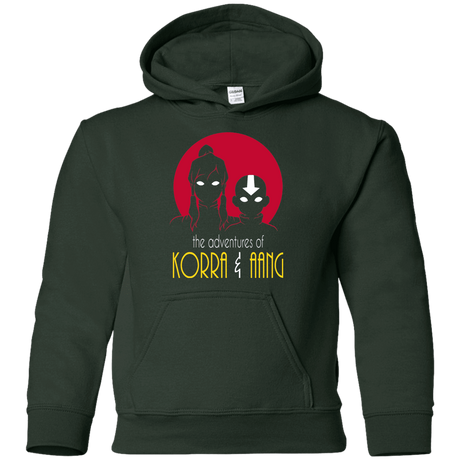 Sweatshirts Forest Green / YS Adventures of Korra & Aang Youth Hoodie