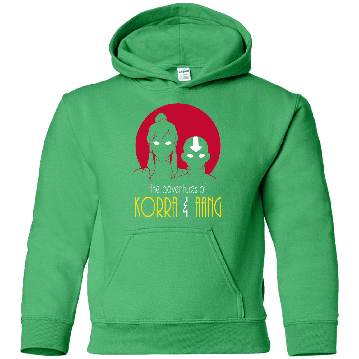 Sweatshirts Irish Green / YS Adventures of Korra & Aang Youth Hoodie