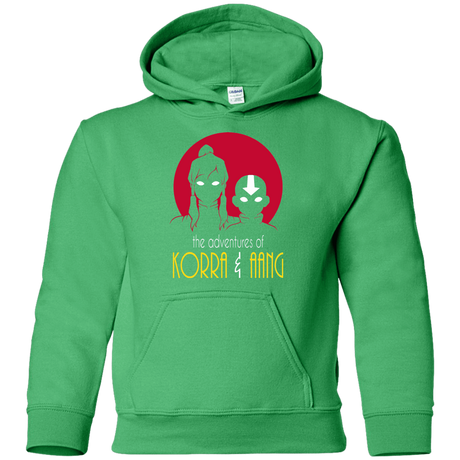 Sweatshirts Irish Green / YS Adventures of Korra & Aang Youth Hoodie