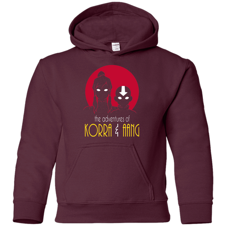 Sweatshirts Maroon / YS Adventures of Korra & Aang Youth Hoodie