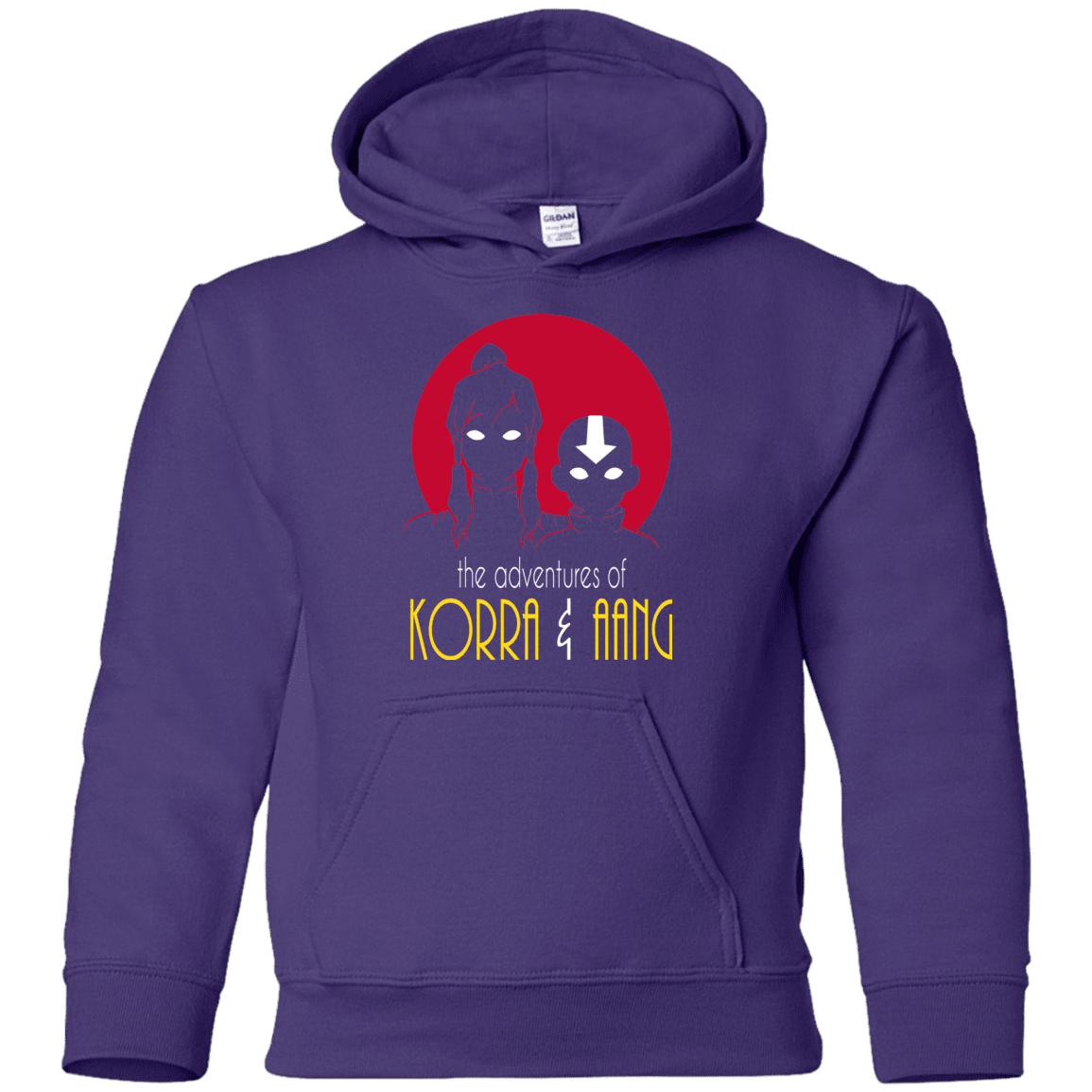 Sweatshirts Purple / YS Adventures of Korra & Aang Youth Hoodie