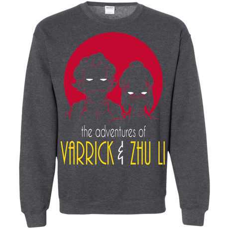 Sweatshirts Dark Heather / S Adventures of Varrick & Zhu Li Crewneck Sweatshirt