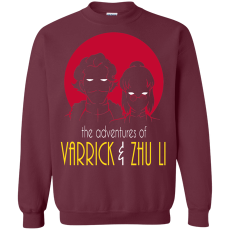 Sweatshirts Maroon / S Adventures of Varrick & Zhu Li Crewneck Sweatshirt