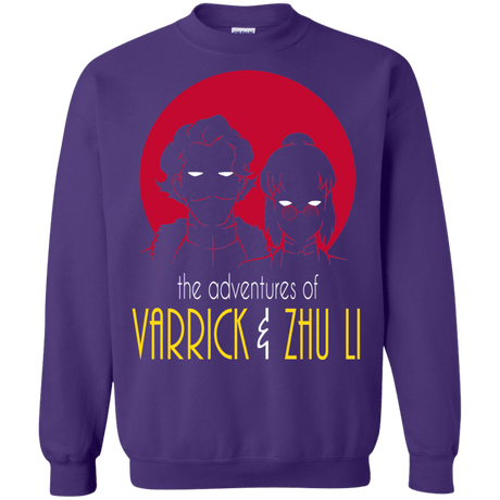 Sweatshirts Purple / S Adventures of Varrick & Zhu Li Crewneck Sweatshirt