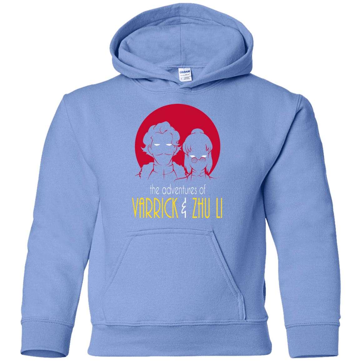 Sweatshirts Carolina Blue / YS Adventures of Varrick & Zhu Li Youth Hoodie