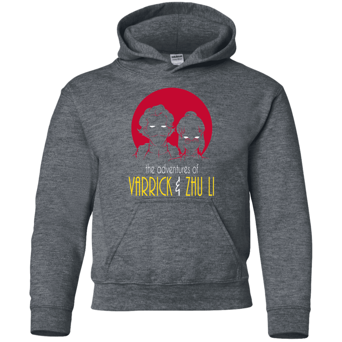 Sweatshirts Dark Heather / YS Adventures of Varrick & Zhu Li Youth Hoodie