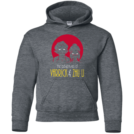 Sweatshirts Dark Heather / YS Adventures of Varrick & Zhu Li Youth Hoodie