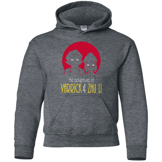 Sweatshirts Dark Heather / YS Adventures of Varrick & Zhu Li Youth Hoodie