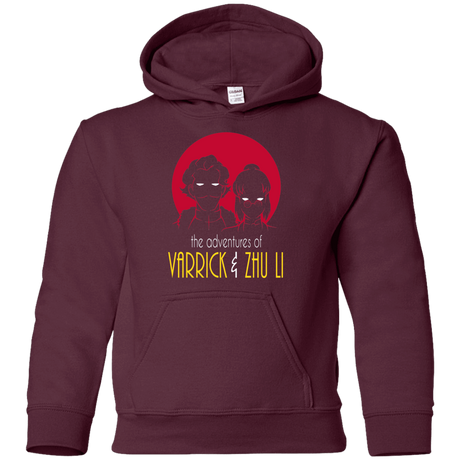 Sweatshirts Maroon / YS Adventures of Varrick & Zhu Li Youth Hoodie