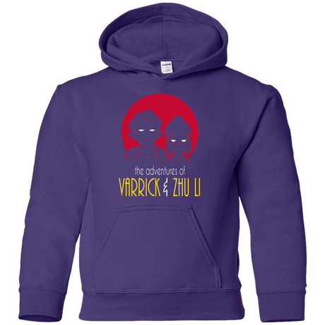 Sweatshirts Purple / YS Adventures of Varrick & Zhu Li Youth Hoodie