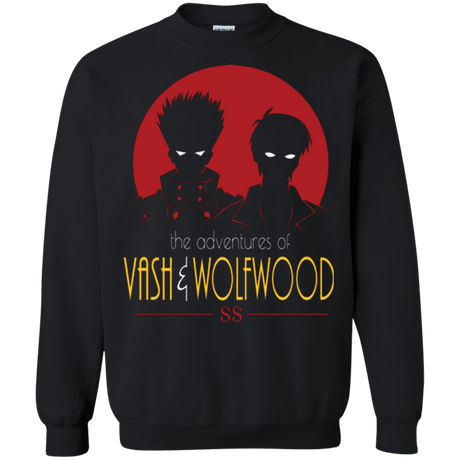 Sweatshirts Black / Small Adventures of Vash & Wolfwood Crewneck Sweatshirt