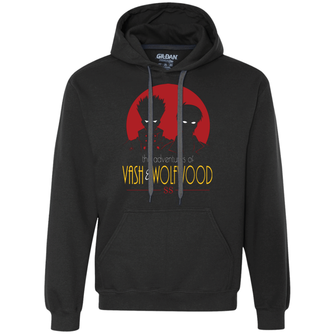 Sweatshirts Black / Small Adventures of Vash & Wolfwood Premium Fleece Hoodie