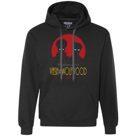 Sweatshirts Black / Small Adventures of Vash & Wolfwood Premium Fleece Hoodie