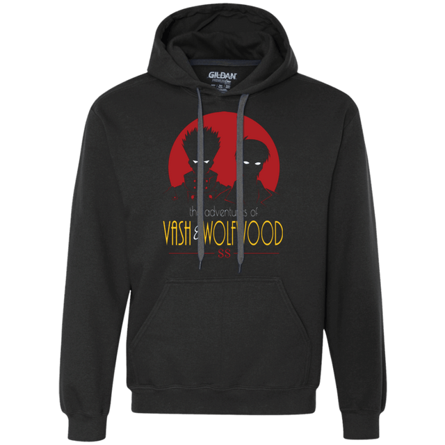 Sweatshirts Black / Small Adventures of Vash & Wolfwood Premium Fleece Hoodie