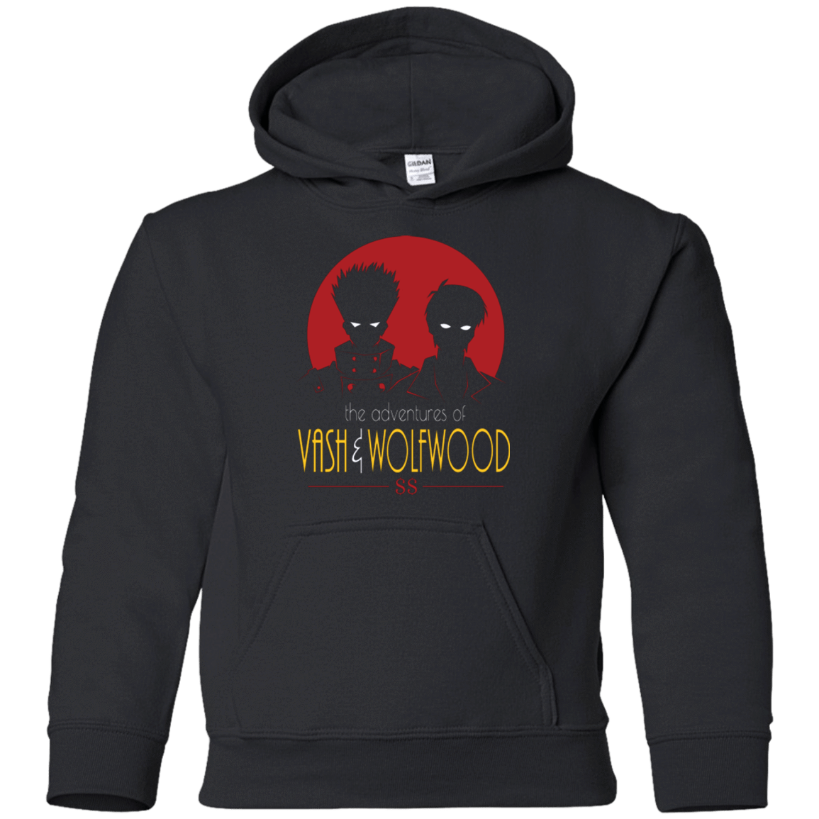 Sweatshirts Black / YS Adventures of Vash & Wolfwood Youth Hoodie