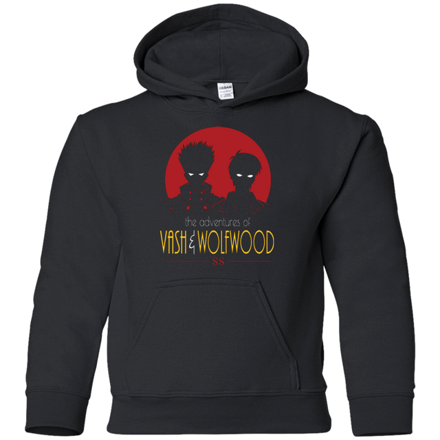 Sweatshirts Black / YS Adventures of Vash & Wolfwood Youth Hoodie