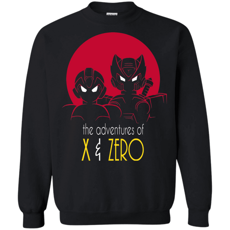 Sweatshirts Black / S Adventures of X & Zero Crewneck Sweatshirt