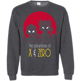 Sweatshirts Dark Heather / S Adventures of X & Zero Crewneck Sweatshirt