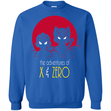 Sweatshirts Royal / S Adventures of X & Zero Crewneck Sweatshirt