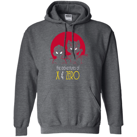 Sweatshirts Dark Heather / S Adventures of X & Zero Pullover Hoodie