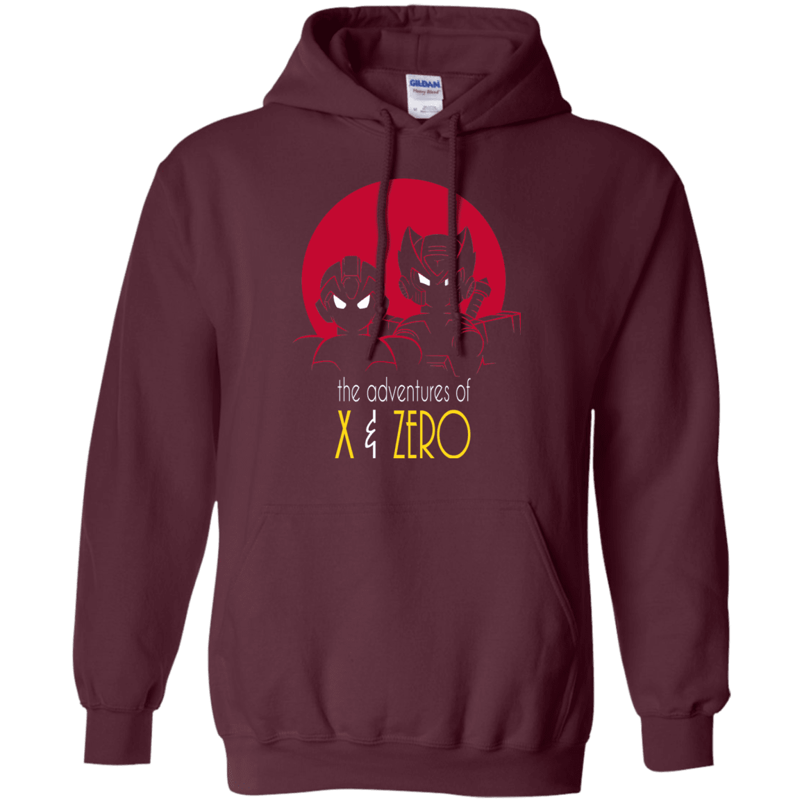 Sweatshirts Maroon / S Adventures of X & Zero Pullover Hoodie