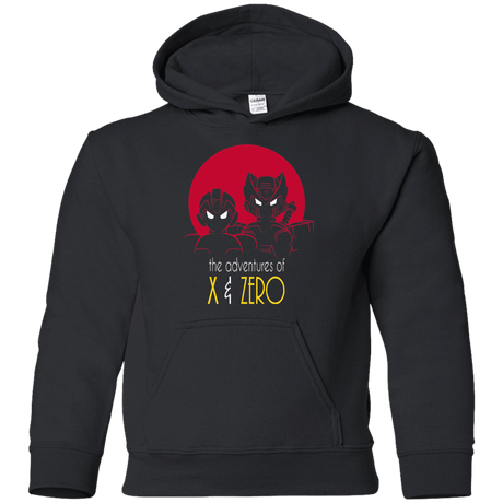 Sweatshirts Black / YS Adventures of X & Zero Youth Hoodie