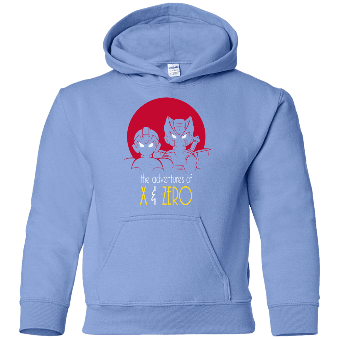 Sweatshirts Carolina Blue / YS Adventures of X & Zero Youth Hoodie