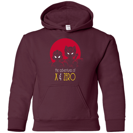 Sweatshirts Maroon / YS Adventures of X & Zero Youth Hoodie