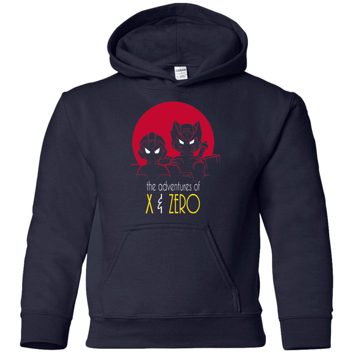 Sweatshirts Navy / YS Adventures of X & Zero Youth Hoodie