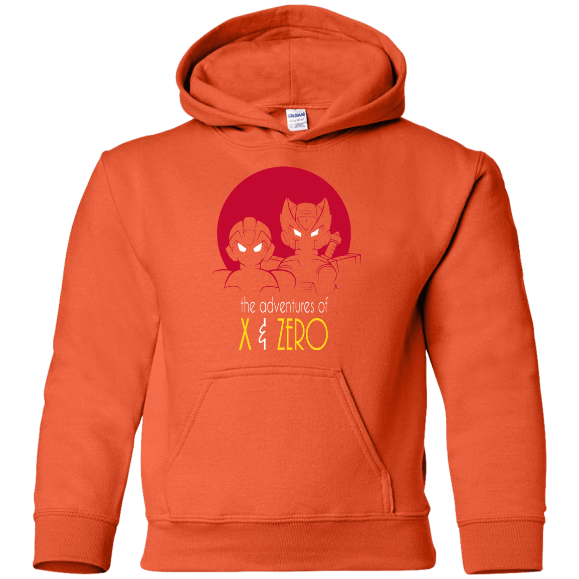 Sweatshirts Orange / YS Adventures of X & Zero Youth Hoodie