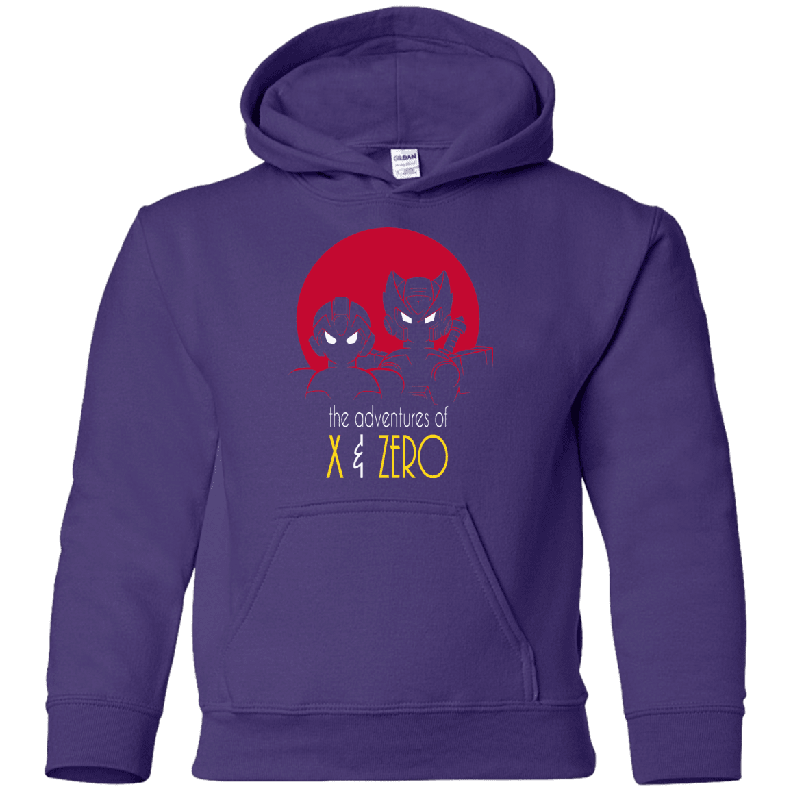 Sweatshirts Purple / YS Adventures of X & Zero Youth Hoodie