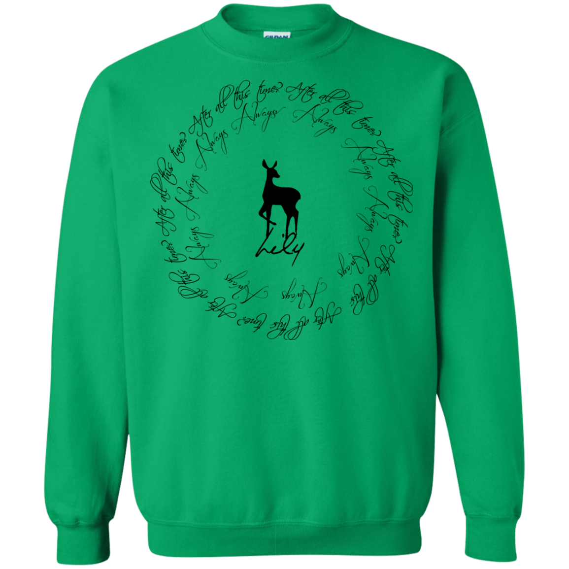 Sweatshirts Irish Green / Small After All This Time- Lily Crewneck Sweatshirt