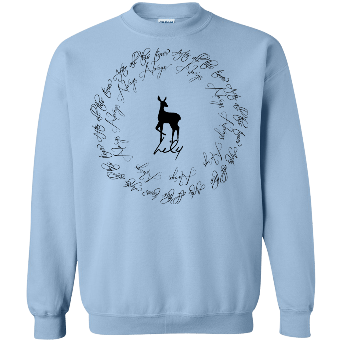 Sweatshirts Light Blue / Small After All This Time- Lily Crewneck Sweatshirt