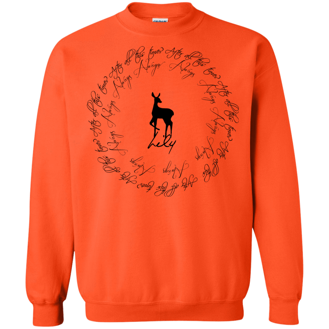 Sweatshirts Orange / Small After All This Time- Lily Crewneck Sweatshirt