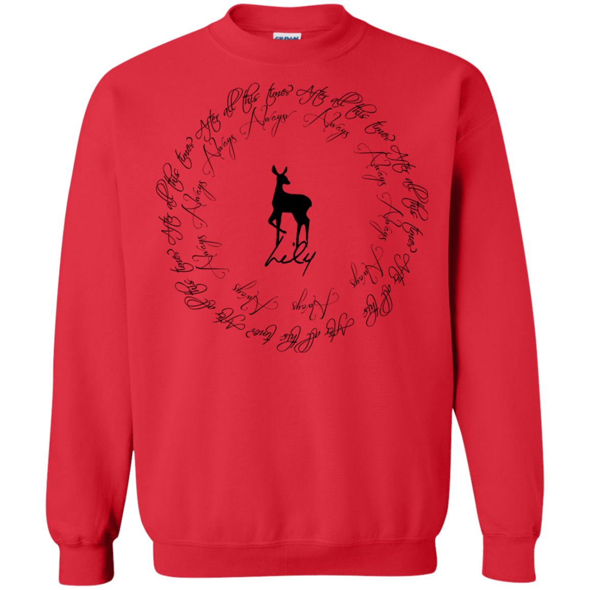 Sweatshirts Red / Small After All This Time- Lily Crewneck Sweatshirt