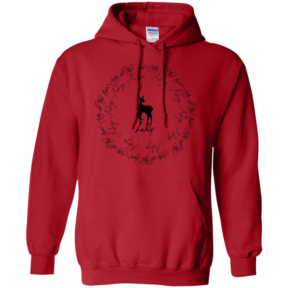 Sweatshirts Red / Small After All This Time- Lily Pullover Hoodie