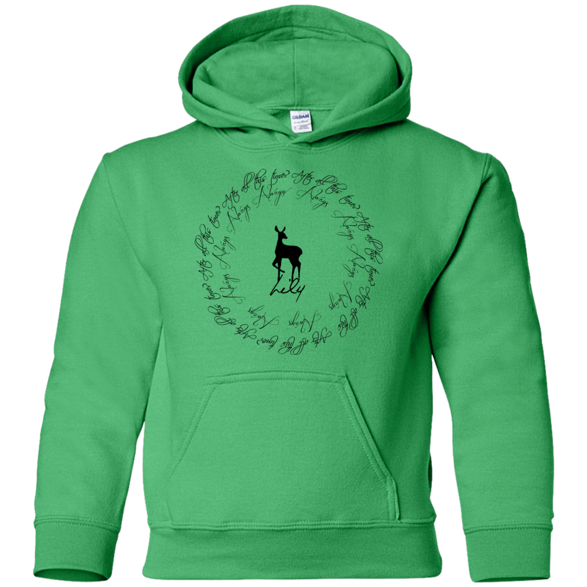 Sweatshirts Irish Green / YS After All This Time- Lily Youth Hoodie