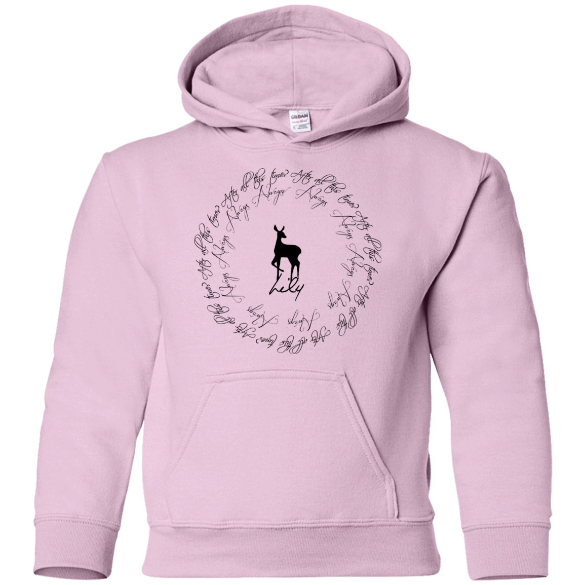 Sweatshirts Light Pink / YS After All This Time- Lily Youth Hoodie